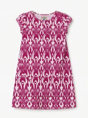 Hatley Pink & White Geometric Print Sheath Dress~Small